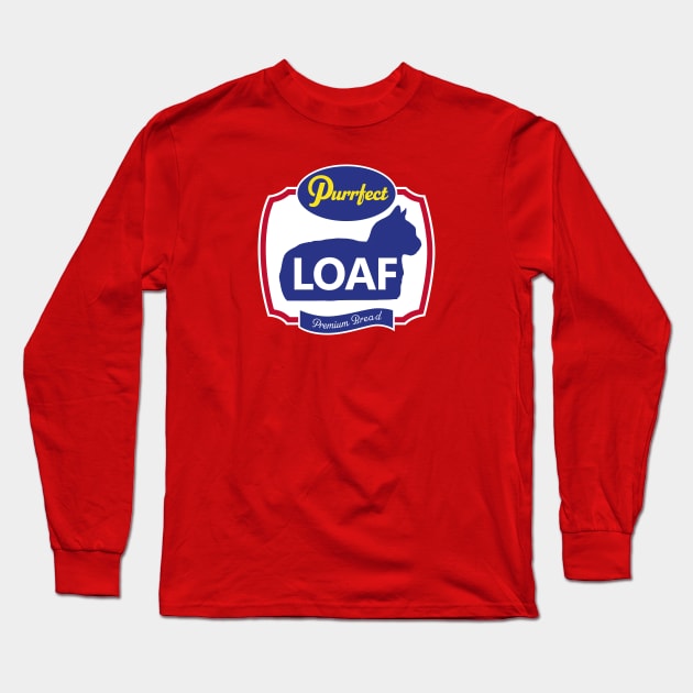 Purrfect Loaf Premium Bread Long Sleeve T-Shirt by CCDesign